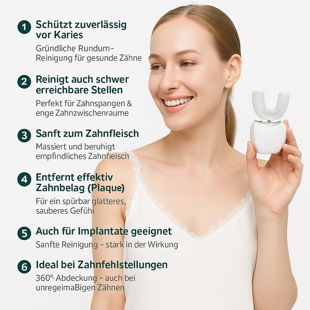 Sonic White™ - Schallzahnbürste für strahlend weiße Zähne