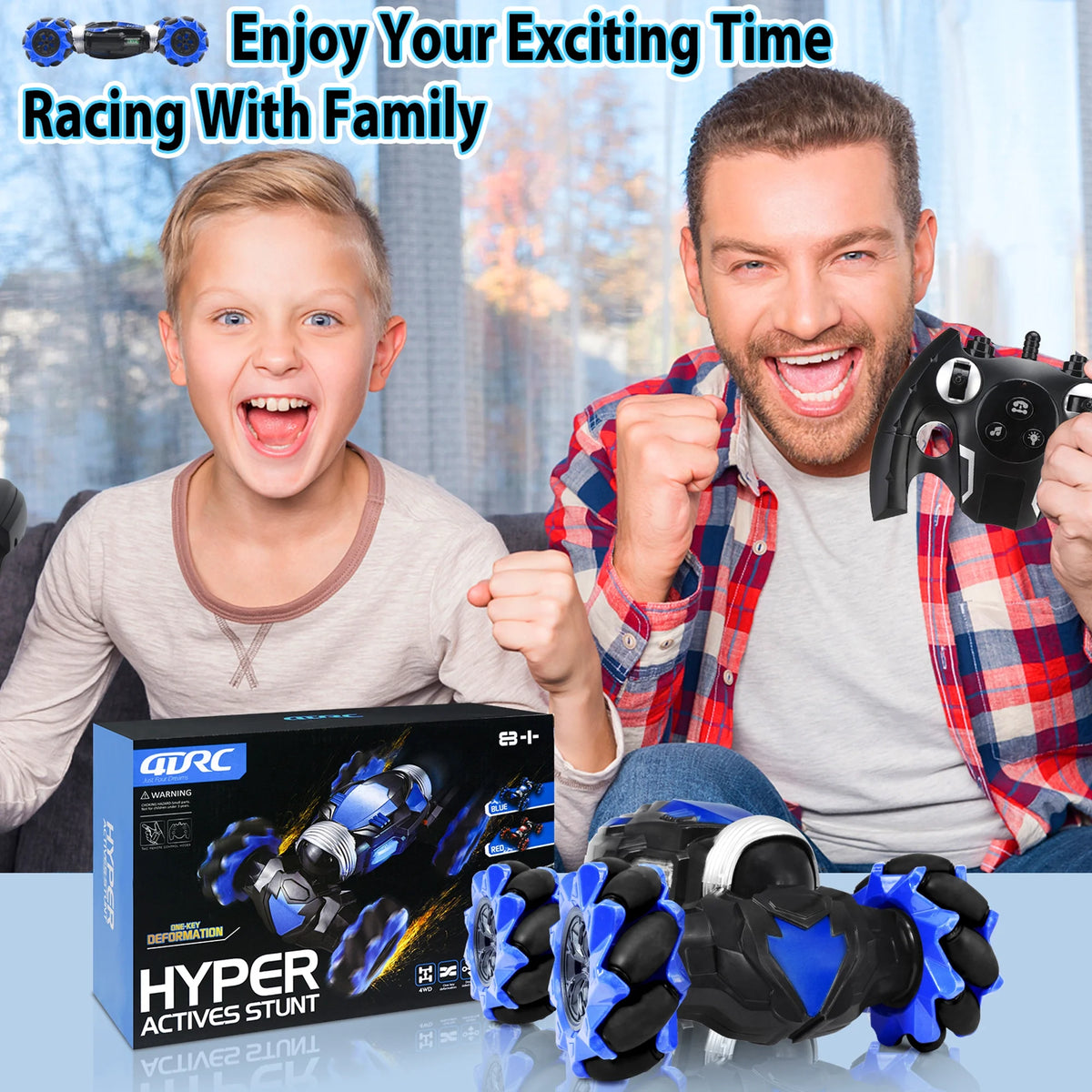 RC Stunt Car 4WD 2.4GHz Remote Control Car with LED Light P768