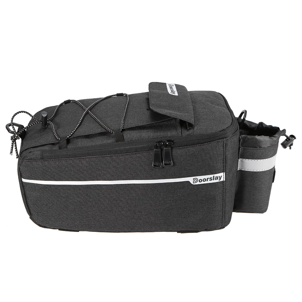 Insulated Trunk Cooler Bag Cycling Rear Rack Storage Luggage Bag Reflective MTB Bike Pannier Bag Shoulder Bag Q19641