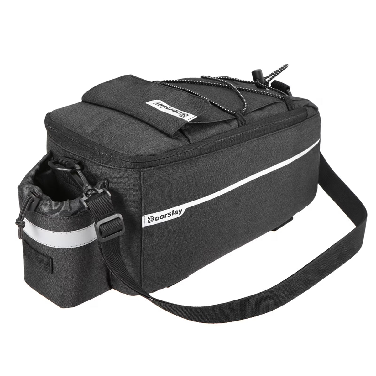 Insulated Trunk Cooler Bag Cycling Rear Rack Storage Luggage Bag Reflective MTB Bike Pannier Bag Shoulder Bag Q19641