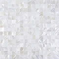 Ivory White Mother of Pearl Shell Mosaic Peel and Stick Tile Backsplash 6PCS S553