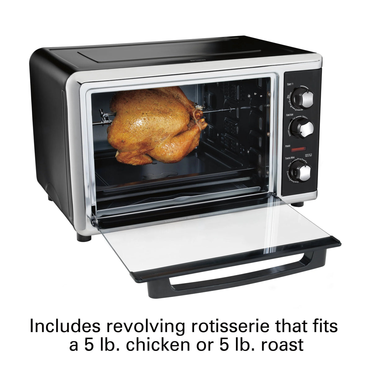 Silver Extra Large Countertop Oven with Convection and Rotisserie F84448