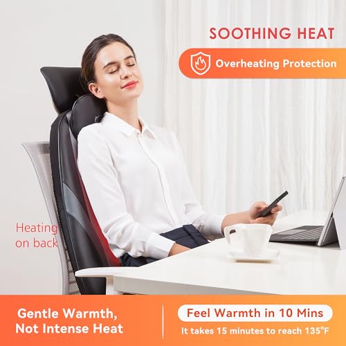 Shiatsu Massage Cushion with Heat Kneading Back Massager F875573
