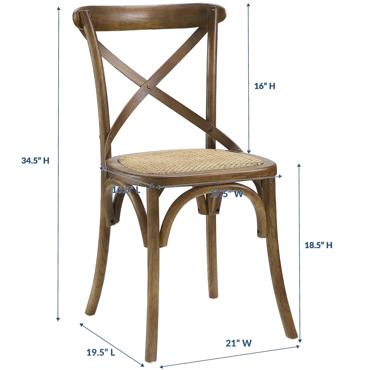 Walnut Dining Side Chair D107760