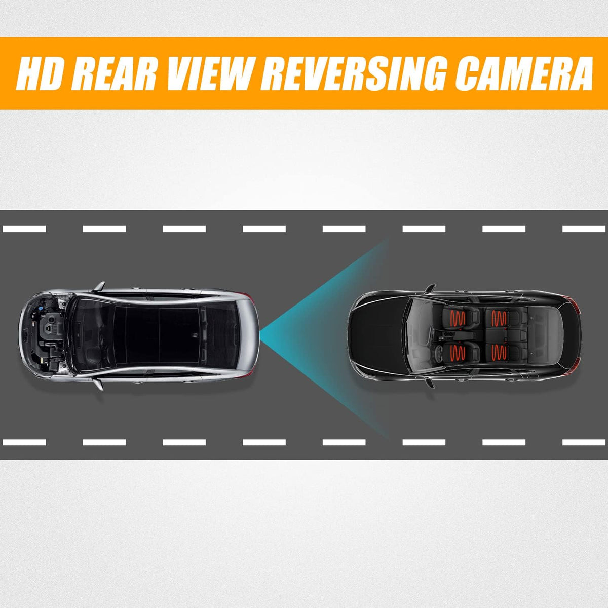 Rear View Backup Camera with Link Cable and Plug Compatible with 2011-2014 Hyundai Sonata Pack of 2 A955283