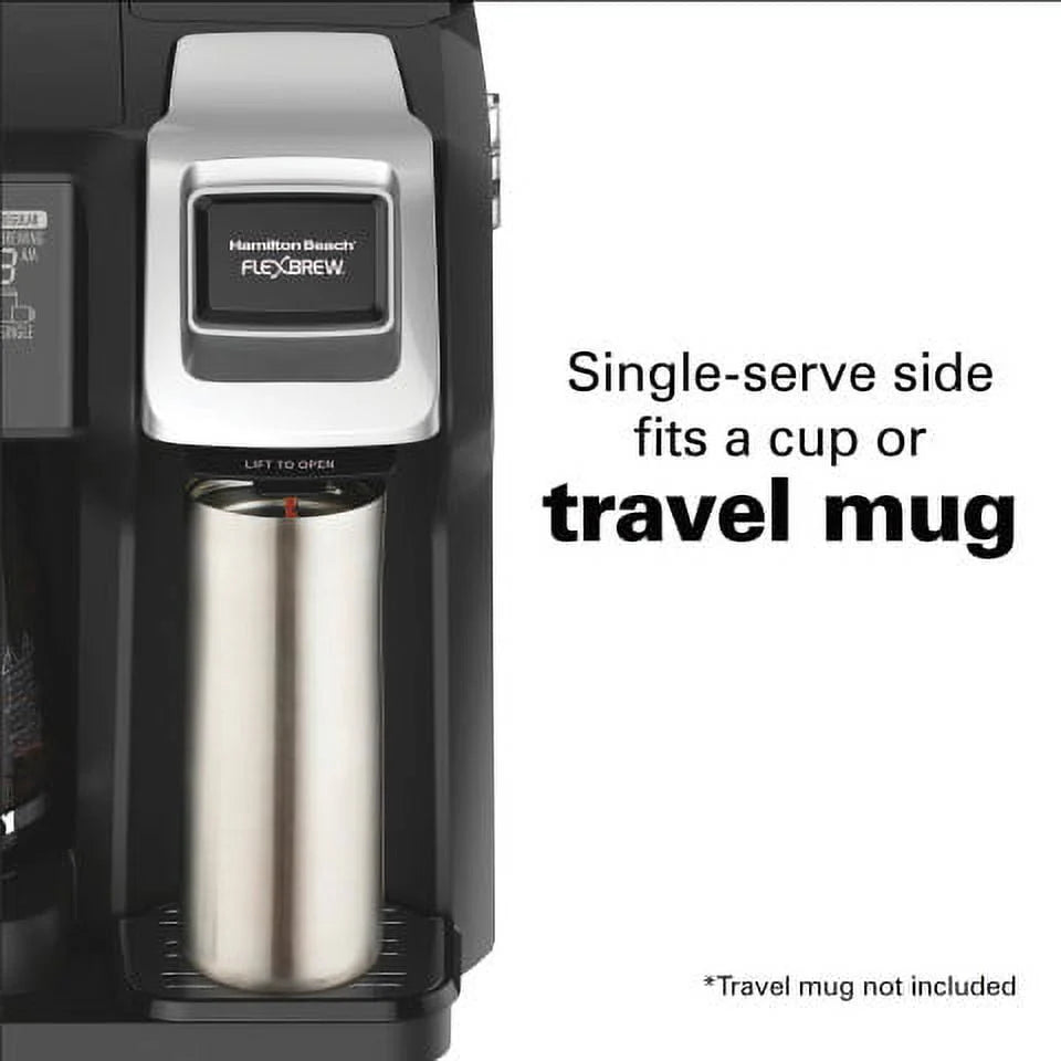 Black & Silver Single-Serve Coffee Maker K611