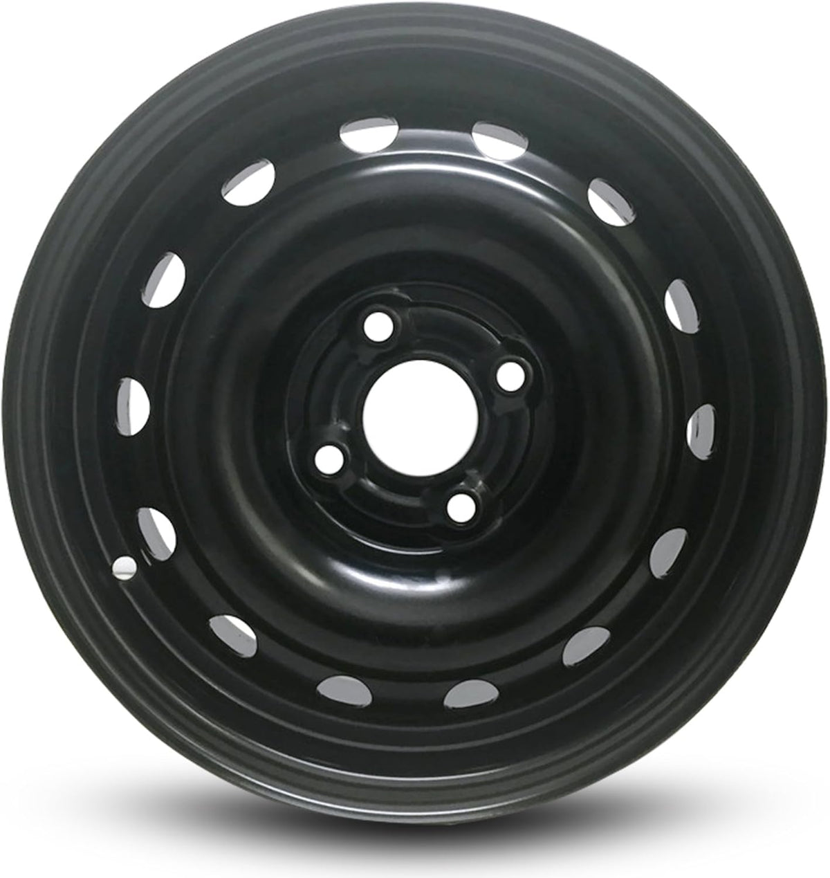 14 Inch 4 Lug Black Steel Rim E4676