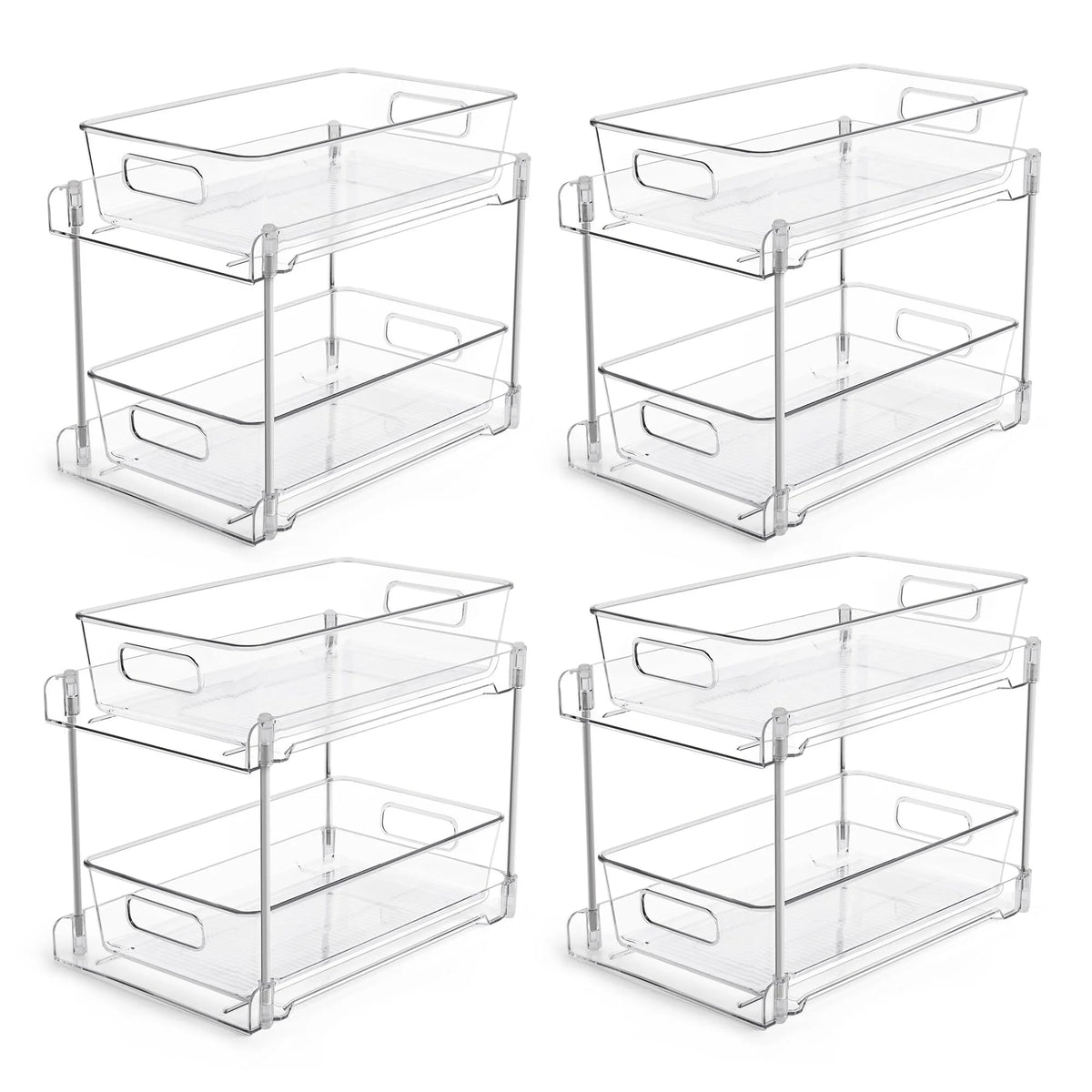 4-Pack 2 Tier Pull-Out Under Sink Organizer U3593