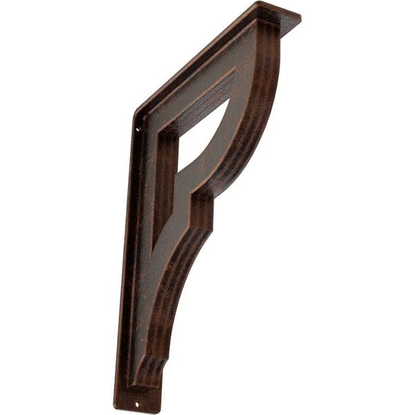 Antiqued Copper Wrought Iron Bracket S553