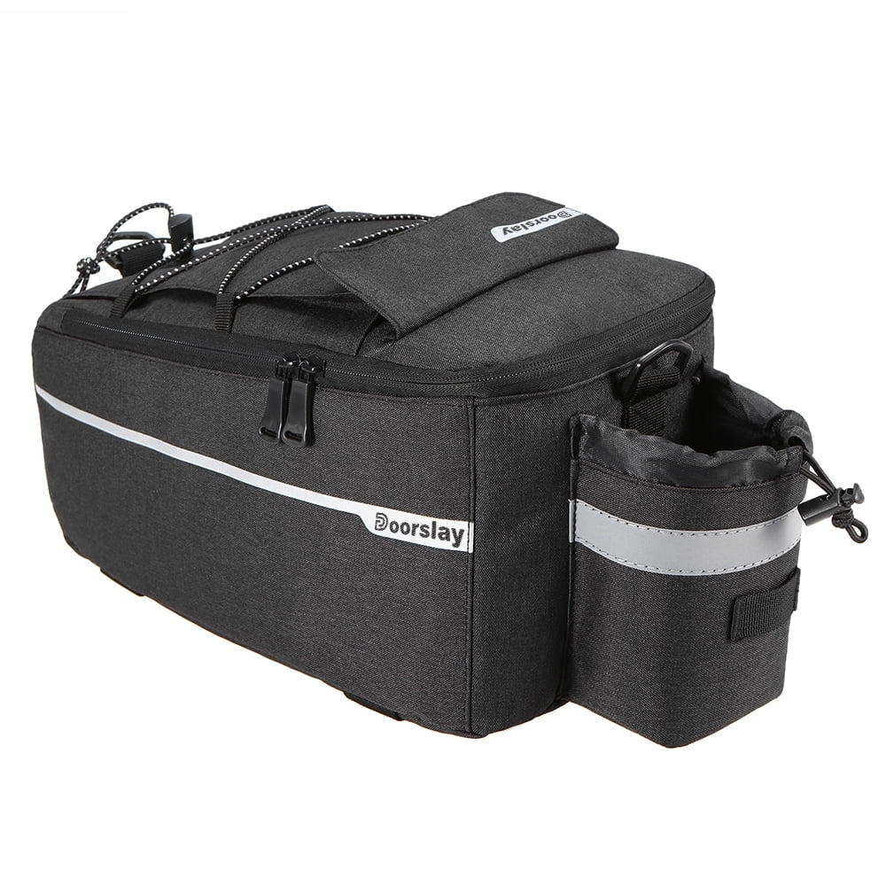 Insulated Trunk Cooler Bag Cycling Rear Rack Storage Luggage Bag Reflective MTB Bike Pannier Bag Shoulder Bag Q19641