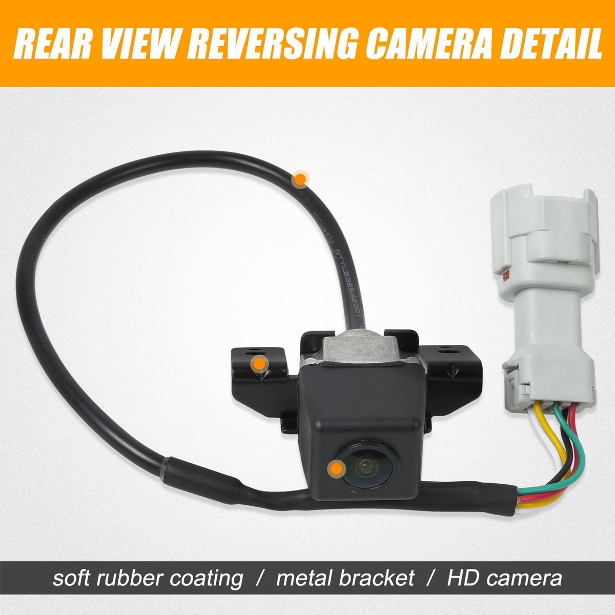 Rear View Backup Camera with Link Cable and Plug Compatible with 2011-2014 Hyundai Sonata Pack of 2 A955283