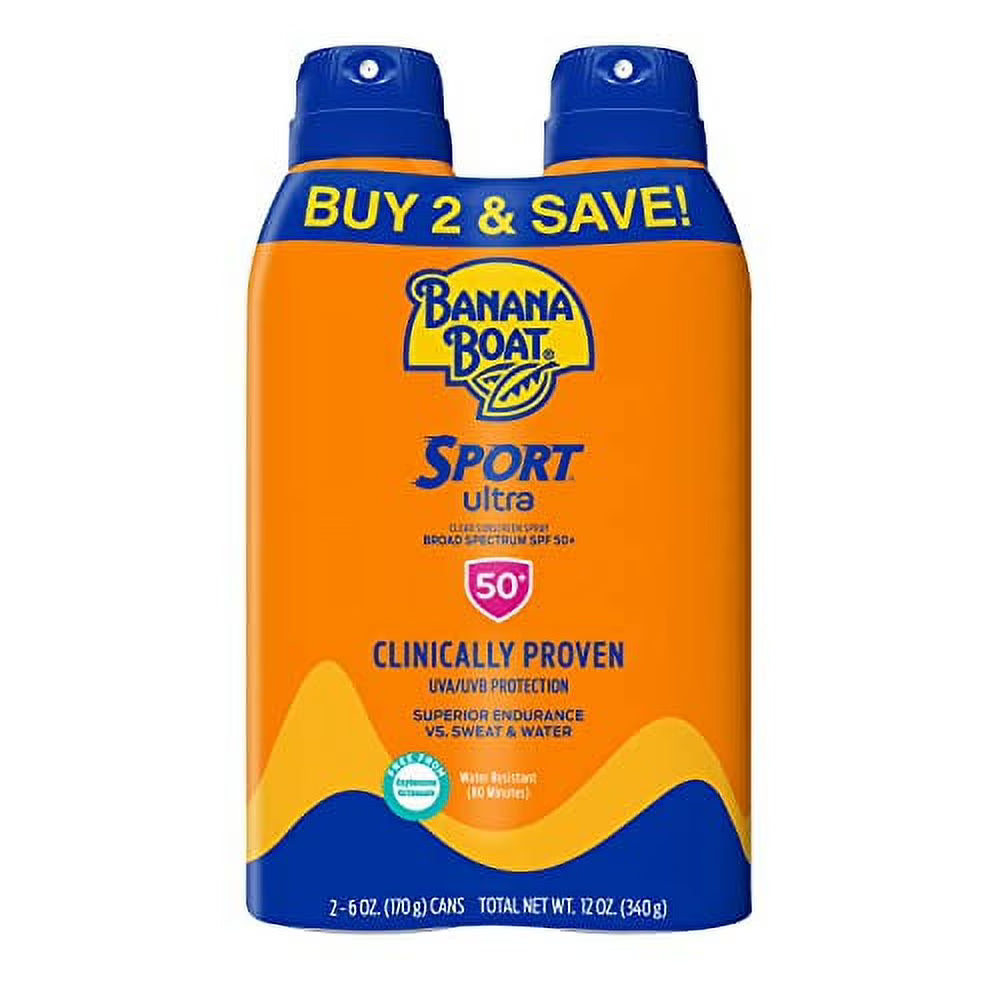 SPF 50 Sunscreen Spray Twin Pack, 6oz each G4166