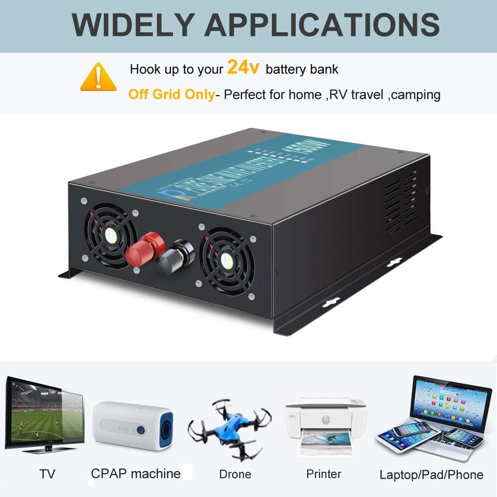 1500W 24V Pure Sine Wave Power Inverter N894329