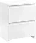 White 2-Drawer End Table T48009