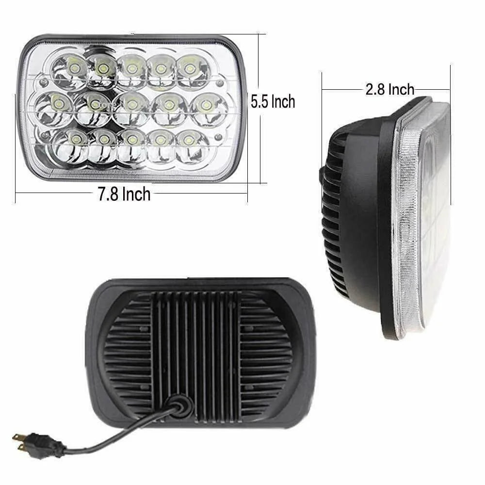 7x6" LED Headlights Hi-Lo Beam for Nissan Pickup E241383