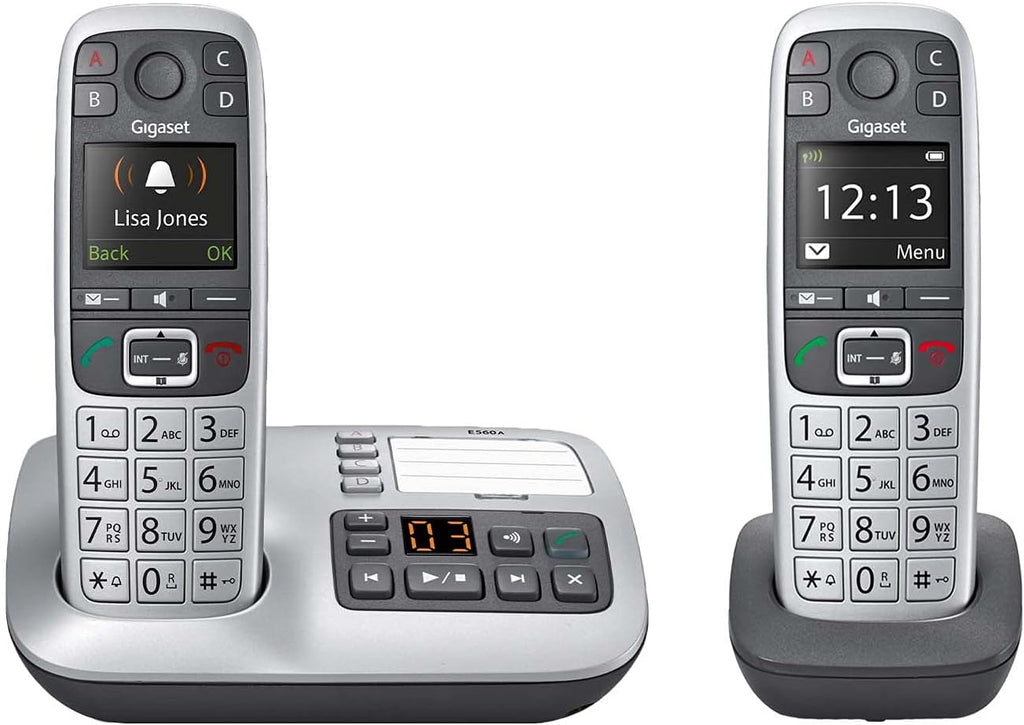 Cordless Phone with Answering Machine and SOS Key, Platinum X8621